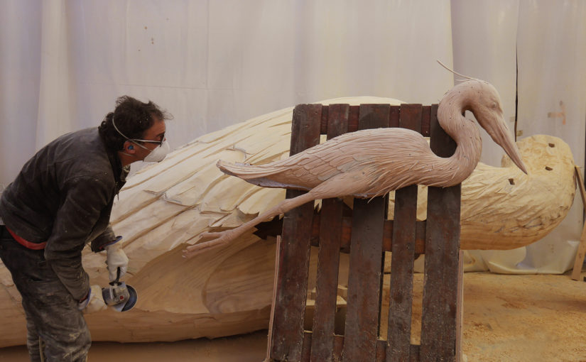 The building of the Heron