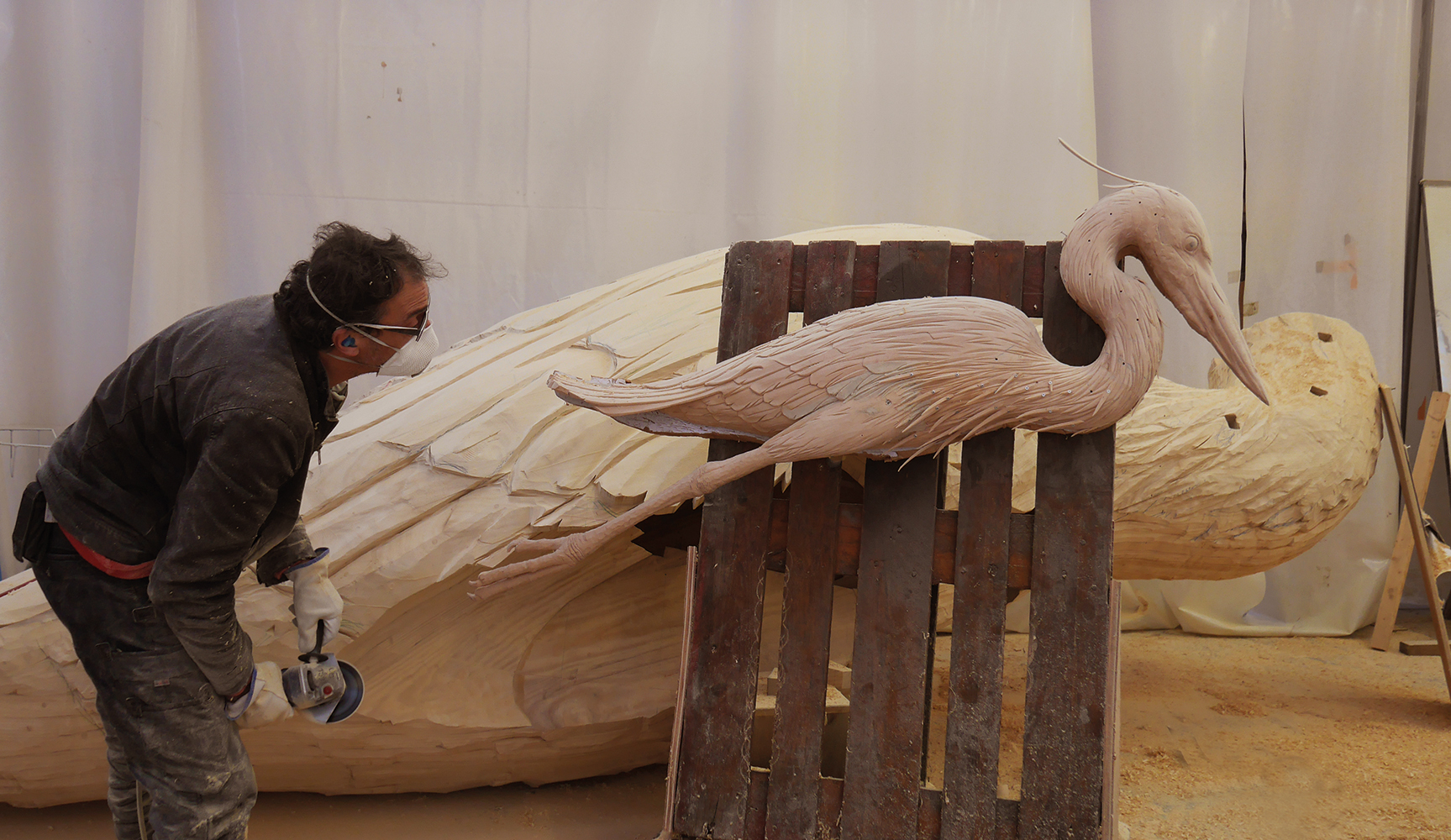 Un Héron en construction Compagnie La Machine